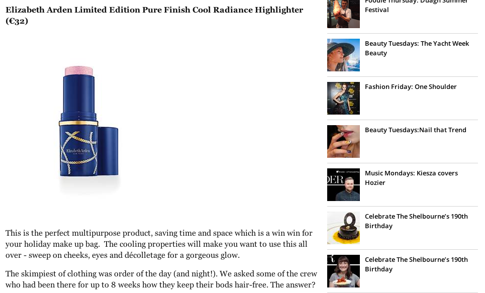 Elizabeth Arden Limited Edition Pure Finish Cool Radiance Highlighter