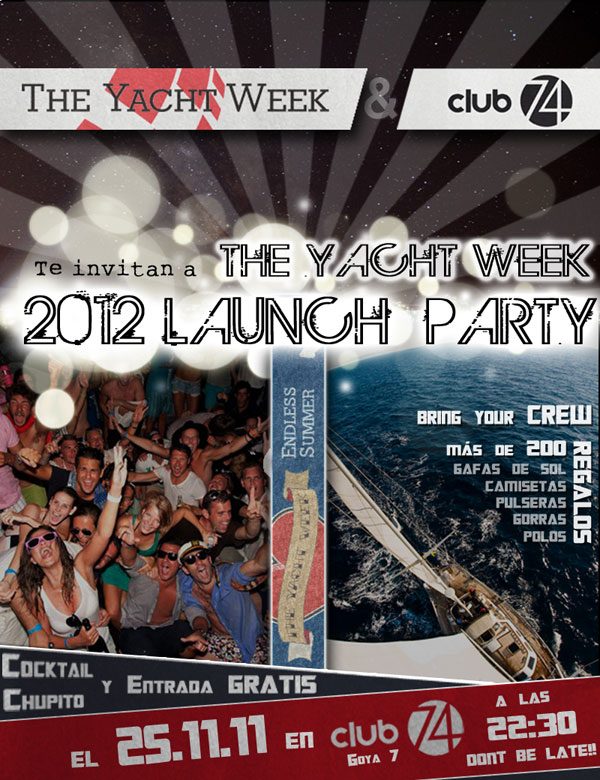 The Yacht Week 2012 Launch Party in Madrid - 25th November 2011